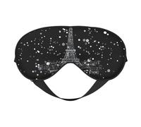 Silk Like Night Paris Eiffel Tower Print Soft Sleep Eye Mask Comfortable Blindfold Adjustable Eye mask for Sleep