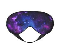 Silk Like Universe Galaxy Star Space Print Soft Sleep Eye Mask Comfortable Blindfold Adjustable Eye mask for Sleep