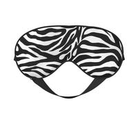Silk Like Zebra Print Print Soft Sleep Eye Mask Comfortable Blindfold Adjustable Eye mask for Sleep