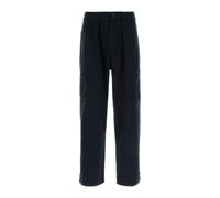 Silk Nep Cotton Twill Deck Trousers - male - Nanamica - Wide Trousers - Blue - W30 - Trousers W30