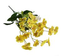 Silk Orchid Artificial Floral Stems for Wedding Event Planning Home Interior Coordination and Photography Prop Placement (Yellow)