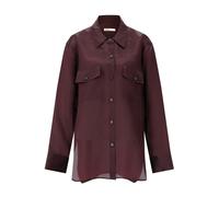 Silk Oversized Shirt Matteo - female - Khaite - Shirts - Red - S - Blouses & Shirts S