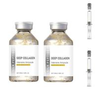 Silk Peptide Deep Collagen Ampoule Essence, Korean Collagen Essence, smooths wrinkles, improves elasticity, leaving skin firmer, smoother, and more hydrated