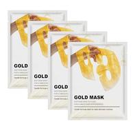 Silk Peptide Intensive Gold Overnight Mask, Korean Face Care Gel Hydrogel, Hydrating Glass Skin Sheet, Collagen Glow Night Treatment, Moisturizing Skin Essence Wrap, Self Care Set for Women