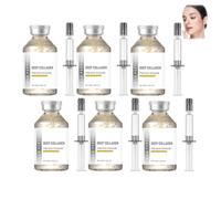 Silk Peptide Intensive Lifting Ampoule, Deep Collagen Silk Peptide Intensive Ampoule Hydrating Face Serum, Anti Aging Serum for Face Tightening Smoothing, Improves Elasticity, Gentle (6PCS)
