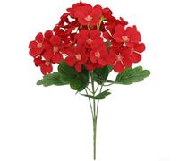 Silk Phalaenopsis Orchid, 1 Bouquet, Artificial Flowers for Home Decor, Lifelike Embossed Petals, Long-Lasting Vibrant Color, Wedding Hotel Office(red)