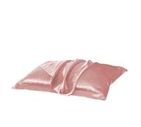 Silk Pillowcase Luxury Brown Stain Pillowcase Queen King Soft Pillow Case For Women Men Bed Pillowcase(Jade color,1 pc)