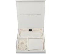 Silk Pillowcase Mulberry Silk Pillowcase EyeMask Scrunchie 3PCS Set For Travel 19 Momme Bedroom(White)