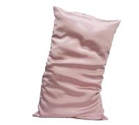 Silk Pillowcase Oxford Pillowcase 1pc 25MM One Side Mulberry Silk Single Pillow Case Many Colors(Deep Pink,48x74cm)