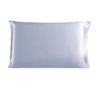 Silk Pillowcase Pure Silk Pillow Case On Both Side Pillowcase With Hidden Zipper Good For Hair&Skin For the bedroom(Silver,20x26 inch-51x66cm)
