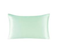 Silk Pillowcase Silk Pillowcase Zipper Pillowcases Pillow Case For Healthy Standard Queen King Multicolor(Light green,40x60 cm)