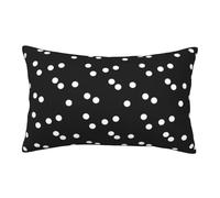 Silk Pillowcases For Hair And Skin Funny Black White Polka Dots Printed With Envelope Closure Pillow Cases 1 Pack Standard Size Pillow Polyester Fabric Soft And Comfortable