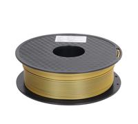 Silk PLA Filament 175mm., Dual Color 3D Printer Filament, Gold and Black Dichromatic Spool with Clog, Shiny Silk PLA Consumable for Printing Experience