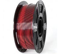 Silk PLA Filament Gradient 3D Printer Filament Modeling Material 1.75mm 200g, High Speed Printing Filament, Enhanced Toughness, for Sensory & Fidget Star, Dimensional Accuracy 0.02mm Red Black