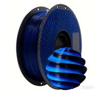 Silk PLA Filament Gradient 3D Printer Filament Modeling Material 1.75mm 200g, High Speed Printing Filament, Enhanced Toughness, for Sensory & Fidget Star, Dimensional Accuracy 0.02mm Blue Black