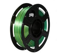 Silk PLA Filament Gradient 3D Printer Filament Modeling Material 1.75mm 200g, High Speed Printing Filament, Enhanced Toughness, for Sensory & Fidget Star, Dimensional Accuracy 0.02mm Golden Blue Green