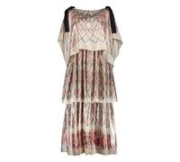 Silk Printed Dress with Bow Detail - female - Fendi - Midi Dresses - Multicolor - XS - Dresses XS