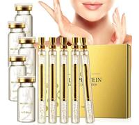 Silk Protein Thread Lifting Set, Collagen Serum with Soluble Protein Silk and Nano Gold Essence, Absorbable Collagen Thread for Face Lift, Smoothes Fine Lines (1Set+5Bottle)
