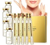 Silk Protein Thread Lifting Set, Soluble Protein Thread and Nano Gold Essence Combination, Korean Protein Thread Lifting Set,Absorbable Collagen Thread for Face Lift, Smoothes Fine Lines (1 Set+5)