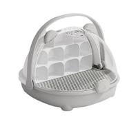 Silk Rearing Box Silk Transparent Breathable Habitat Cage Easy to Observe Container, Grey