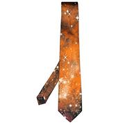 Silk Rebel Alternative Mens Unisex Handmade Silk Twill Neck Tie Skinny Slim Retro Necktie Formal Wear Quirky Funky Wedding Party Designs (Solar System 8.5cm)