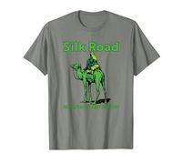 Silk Road Anonymous marketplace Camel Dark Web Crypto BTC T-Shirt, Men, Olive Heather, Small