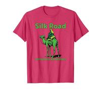 Silk Road Anonymous marketplace Camel Dark Web Crypto BTC T-Shirt, Men, Red Heather, XX-Large