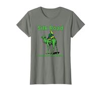 Silk Road Anonymous marketplace Camel Dark Web Crypto BTC T-Shirt, Women, Olive Heather, XX-Large