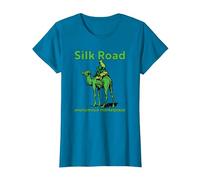 Silk Road Anonymous marketplace Camel Dark Web Crypto BTC T-Shirt, Women, Sapphire Blue, XX-Large
