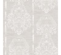 Silk Road Chalk Damask Wallpaper Ornate Floral Hand Painted Effect Pattern