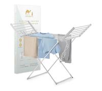 Silk Route Home 18-Bar Electric Heated Clothes Dryer - 11.5 M Drying Space - Folding Heated Airer For Towels, Sheets & Apparel