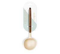 Silk Route Home Acacia Wood & Cream Silicone Soup Ladle Kitchen Utensil