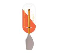 Silk Route Home Acacia Wood & Grey Silicone Offset Spatula Kitchen Utensil