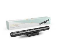 Silk Route Home Black Marble Rolling Pin with Stand - Heavyweight Solid Marble Rolling Pin for Baking, Naturally Cool & Non-Stick, Even Dough Rolling