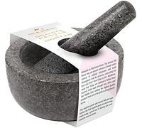 Silk Route Home Classic Granite Pestle & Mortar | Heavy-Duty Granite Pestle & Mortar Set for Grinding Spices, Herbs & More