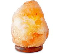 Silk Route Home Himalayan Salt Lamp with Dimmer Switch - Uniquely Handcrafted with Wooden Base… (7-9KG)