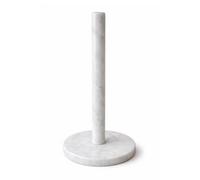 Silk Route Home Marble Kitchen Roll Holder - White | Heavyweight 1.5kg Paper Towel Stand | Non-Slip, Tip-Resistant Natural Marble | Freestanding Kitchen Towel Dispenser