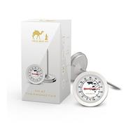 Silk Route Home Meat Thermometer Multi-Purpose Perfectly Cooked Meat Stainless Steel Internal Probe Analogue 11.5cm