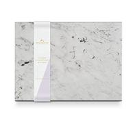 Silk Route Home White Marble Chopping Board - 100% Natural Marble Cutting Board for Kitchen & Food Prep 40 x 30cm