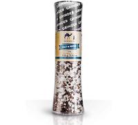 Silk Route Spice Company Salt & Pepper Giant Grinder 310g | Flavoursome Whole Black Peppercorns & Atlantic White Sea Salt , Perfect for Everyday Seasoning