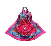 Silk Satin Neck Scarf For Women Print Hijab Scarfs Female 90 * 90cm Square Shawls And Wraps Scarves For Lady for Daily Wear, Parties or Decoration(32)