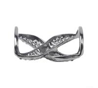 Silk Scarf Buckle 4x2cm Fixed Hem Knot Holder(Rose gold)