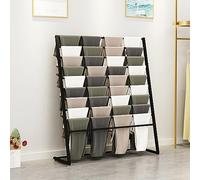 Silk Scarf Display Stand, Large Capacity Hijab Rack, Floor Standing Pants Organizer, Space Saving for Home and Retail Stores,