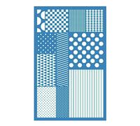 Silk Screen Stencil for Patterning Clay Earrings | Geometric Pattern Selection, Stencil Sheet Format, Multiple Printed Designs From the Same Sheet