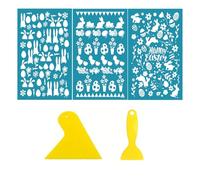 Silk Screen Stencils for Clay Easter Reusable Silkscreen Stencils Working Clay Earrings for Printing On Customizable Earrings