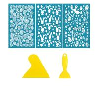 Silk Screen Stencils for Clay Easter Reusable Silkscreen Stencils Working Clay Earrings for Printing On Customizable Earrings