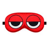 Silk Sleep Mask Cartoon Red Blindfold Eye Mask Adjustable Travel Mask Eyeshade for Sleep Over Slumber Pajama Party Supplies Birthday Gifts for Boys Girls Men Women