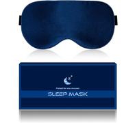 Silk Sleep Mask for Adults & Children, 100% Natural Silk Fabric, Pure Cotton Filling, Breathable, Soft, Sensitive Skin-Friendly