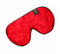 Silk Sleep Mask for Side Sleepers with Two Straps -Red