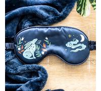 Silk Sleep Mask, Mulberry Silk Eye Sleeping Mask Blackout Eye Cover for Sleep Travel Yoga Nap for Women Men Luxury Sleep in Total Darkness (Midnight Hare)